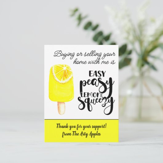 スタッフ感謝していユー実在ギフト財産マーケティング ポストカード (スタンド正面)