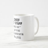 スタッフ数々のスキングのチーフ コーヒーマグカップ (正面右)