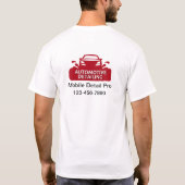 スタッフ車の予算のワークシャツの詳細 Tシャツ (裏面)