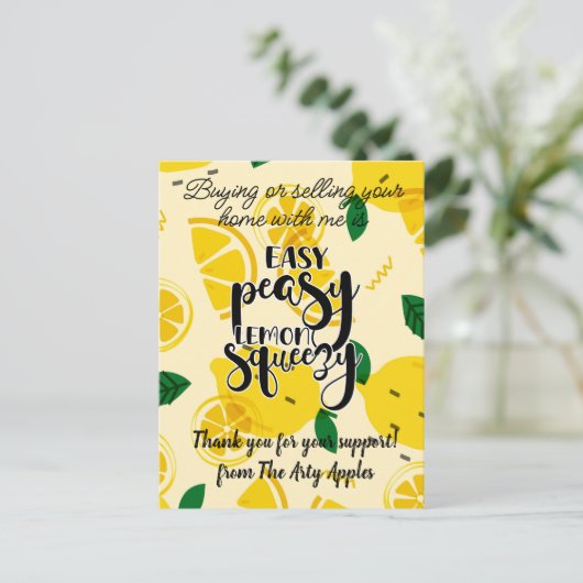 スタッフ顧客お感謝してい客様のギフトマーケティング紹介 ポストカード (スタンド正面)