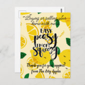 スタッフ顧客お感謝してい客様のギフトマーケティング紹介 ポストカード (正面/裏面)