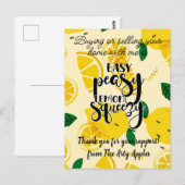 スタッフ・カスタマー感謝ギフト・マーケティング紹介 ポストカード (正面/裏面)