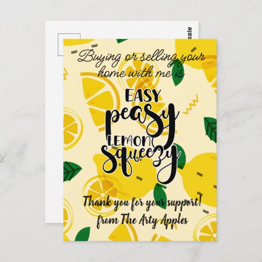 スタッフ・カスタマー感謝ギフト・マーケティング・リファラル ポストカード (正面/裏面)