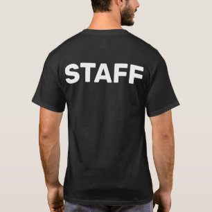 スタッフ バックプリント イベントクルー ユニフォーム Tシャツ