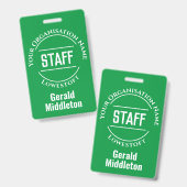 スタッフ バッジ (正面＆裏面)