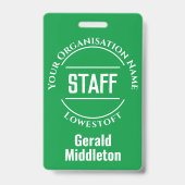 スタッフ バッジ (裏面)