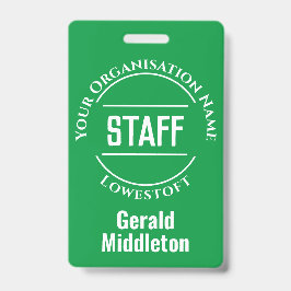 スタッフ バッジ