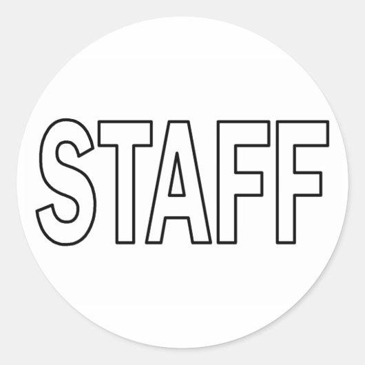 スタッフ ラウンドシール (正面)