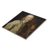 スタッフ、c.1800 (キャンバスの油)を握っている人 タイル (側面)