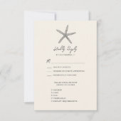 スタッモダンフィッシュビーチ海先結婚式 出欠カード (正面)