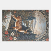 スタッ威厳のあるグウィリアムモリスインスパイアフローラ ラッピングペーパーシート (正面3)