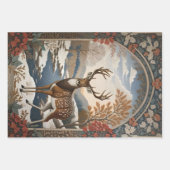 スタッ威厳のあるグウィリアムモリスインスパイアフローラ ラッピングペーパーシート (正面2)