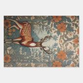 スタッ威厳のあるグウィリアムモリスインスパイアフローラ ラッピングペーパーシート (正面)