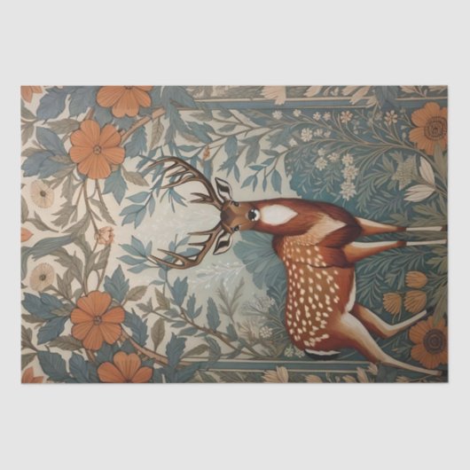 スタッ威厳のあるグウィリアムモリスインスパイアフローラ 薄葉紙 (正面)