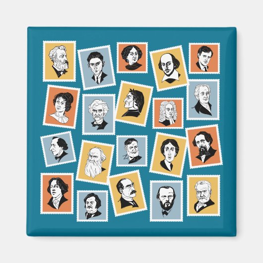 スタッ素晴らしプの作者、詩人、劇作家1 マグネット (正面)