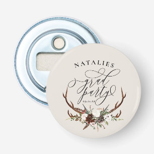 スタッ素朴ク〔雄ジカの〕枝角とフローラ卒業会  栓抜き