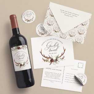 スタッ素朴グフローラジェンダーが赤ちゃんシャワーを明かす ワインラベル