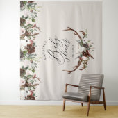 スタッ素朴グ水彩フローラベビーシャワーエレガント タペストリー (インサイチュ)