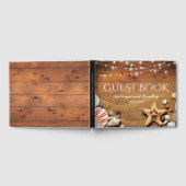 スタッ素朴フィッシュビーチライトトロピカル結婚ズ ゲストブック (全面)