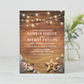 スタッ素朴フィッシュビーチライトトロピカル結婚ズ 招待状 (スタンド正面)