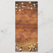 スタッ素朴フィッシュビーチライトトロピカル結婚メニュー メニュー (裏面)