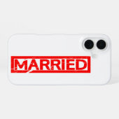 スタッ結婚したプ iPhone 16ケース (裏面横)