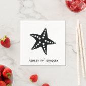 スタッ結婚フィズナプキンスビーチテーマ スタンダードカクテルナプキン (インサイチュ)