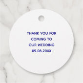 スタッ結婚フィッシュのビーチ結婚式支援ラベル フェイバータグ (裏面)