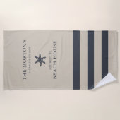 スタッ航海のフィッシュファミリービーチハウス ビーチタオル (正面)