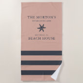 スタッ航海のフィッシュファミリービーチハウス ビーチタオル (正面)