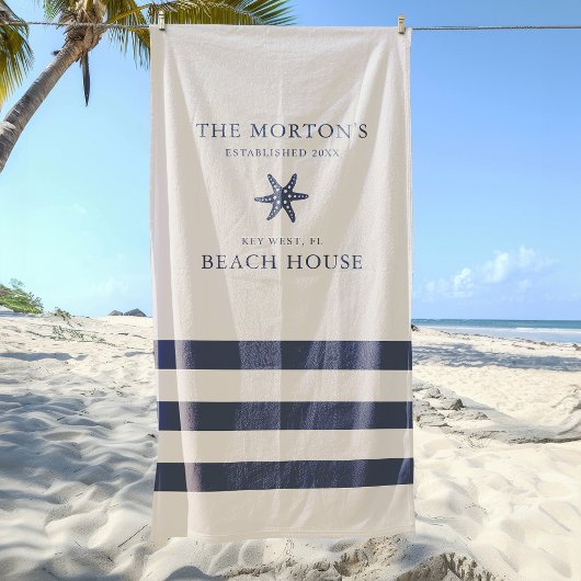 スタッ航海のフィッシュファミリービーチハウス ビーチタオル