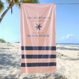 スタッ航海のフィッシュファミリービーチハウス ビーチタオル