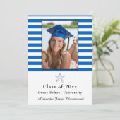 スタッ航海のフィッモダングネイビーホワイトストライプアヌン 案内状 (スタンド正面)