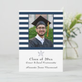 スタッ航海のフィッモダングネイビーホワイトストライプ 案内状 (スタンド正面)