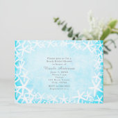 スタッ色彩の鮮やかフィックアクアブルーパーティの招待状 招待状 (スタンド正面)