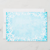 スタッ色彩の鮮やかフィックアクアブルーパーティの招待状 招待状 (裏面)