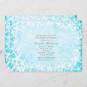 スタッ色彩の鮮やかフィックアクアブルーパーティの招待状 招待状 (正面/裏面)