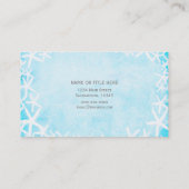 スタッ色彩の鮮やかフィッシュアクアブルートロピカルビーチカスタム 名刺 (裏面)