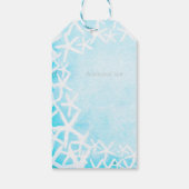 スタッ色彩の鮮やかフィッシュアクアブルーパーティーカスタムフリット ギフトタグ (裏面)