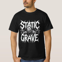 スタティック・グレイブ・ホラー・ゴシック グラフィックTシャツ