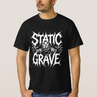 スタティック・グレイブ・ホラー・ゴシック グラフィックTシャツ Tシャツ