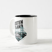 スタテンアイランドニューヨークフェリー ツートーンマグカップ (正面左)