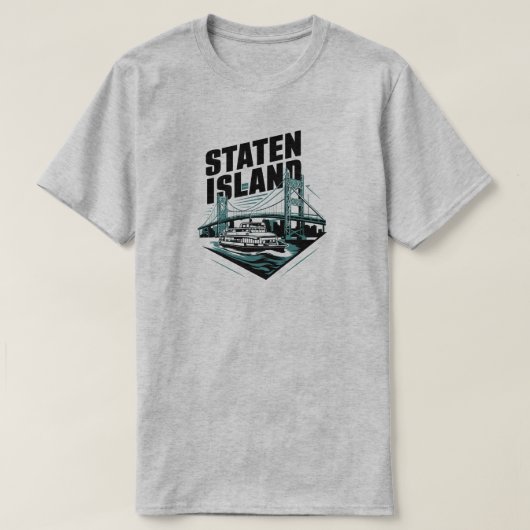 スタテンアイランドニューヨークフェリー Tシャツ (デザイン正面)