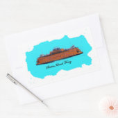 スタテンアイランドフェリーステッカー 長方形シール (封筒)