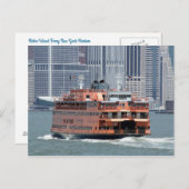 スタテンアイランドフェリーニューヨークハーバーポストカード ポストカード (正面/裏面)