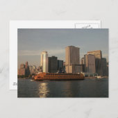 スタテンアイランドフェリー&ツインタワーズインメモリアムビュー ポストカード (正面/裏面)