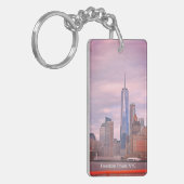 スタテンアイランドフェリーNYCからのフリーダムタワー キーホルダー (正面左)