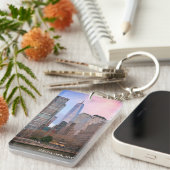 スタテンアイランドフェリーNYCポストカードからバッテリーパーク キーホルダー (正面右)