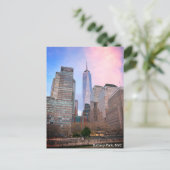 スタテンアイランドフェリーNYCポストカードからバッテリーパーク ポストカード (スタンド正面)