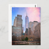 スタテンアイランドフェリーNYCポストカードからバッテリーパーク ポストカード (正面/裏面)